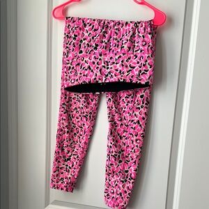 Pink Leopard Print Leggings